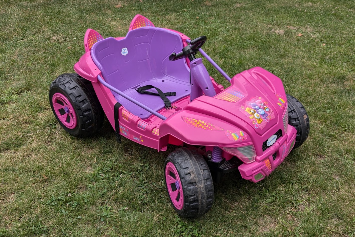 Pink Care Bear Car